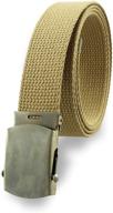olive military belt - made with cotton logo