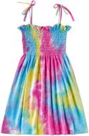 🌈 trendy girls summer clothes: tie-dye bodysuits jumpsuit set for stylish one-piece kid summer outfit! logo