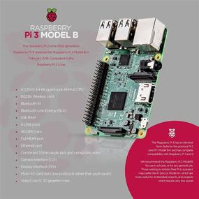 img 2 attached to 🍓 Raspberry Pi 3 Ultimate Starter Kit: Complete Set with Model B Motherboard, 7" Touchscreen, Power Supply, 16GB SD Card, Heatsinks, Official Case, HDMI Cable & Keyboard