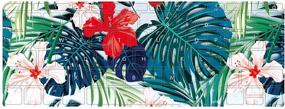 img 2 attached to 🌴 HRH 2 in 1 Palm Leaves & Red Flowers Laptop Body Shell PC Protective Hard Case & Keyboard Cover for MacBook 12" - Ideal for A1534 & A1931 Models