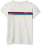 👚 lacoste colorblock striped t shirt for girls - sleeve design in girls' clothing logo