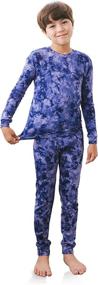 img 3 attached to 🎄 TINFL by Vaenait: Warm and Cozy Christmas Pajama Lined Long John Set for Boys 4-14 Years – Enhanced with Aeroheat Thermal Underwear Base Layers