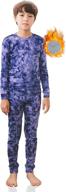 🎄 tinfl by vaenait: warm and cozy christmas pajama lined long john set for boys 4-14 years – enhanced with aeroheat thermal underwear base layers logo