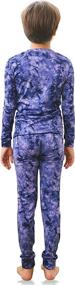 img 2 attached to 🎄 TINFL by Vaenait: Warm and Cozy Christmas Pajama Lined Long John Set for Boys 4-14 Years – Enhanced with Aeroheat Thermal Underwear Base Layers