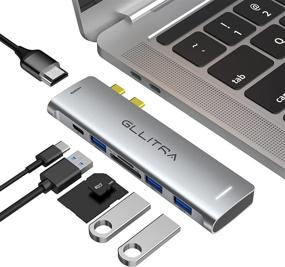 img 4 attached to GLLITRA MacBook Aluminum Multiport Thunderbolt