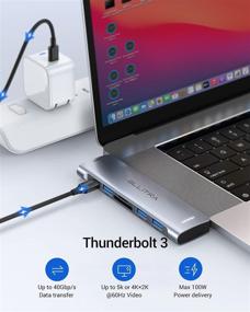 img 2 attached to GLLITRA MacBook Aluminum Multiport Thunderbolt