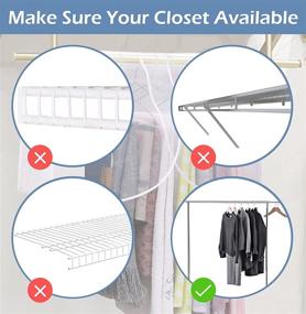 img 3 attached to 2-Pack White Dustproof Hanging Closet Cover for Clothes, Coats, Suits, Dresses - SLEEPING LAMB Garment Protector for Storage