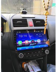 img 1 attached to 🚗 10.2 Inch Android 9.0 Car Audio GPS Navigation System with Bluetooth & 1080P Video for Honda Accord 7 (2003-2007)