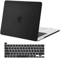 mosiso macbook pro 16 inch case 2020/2019 release a2141, slim hard shell protective cover with touch bar & touch id, keyboard cover skin - black logo