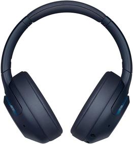 img 2 attached to 💙 Wireless Bluetooth Over-the-Ear Headset - Sony WHXB900N Noise Cancelling Headphones in Blue (Amazon Exclusive)