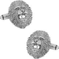 lion's head cufflinks - designed by cuff daddy logo