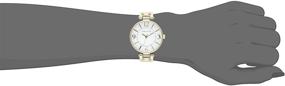img 2 attached to Leather Strap Watch for Women by Anne Klein