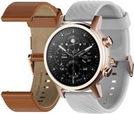 🕐 moto 360 2020 3-е поколение - wear os от google - роскошные нержавеющей стали смарт-часы с возможностью замены ремешков из натуральной кожи и спортивных ремешков для захватывающего опыта. логотип