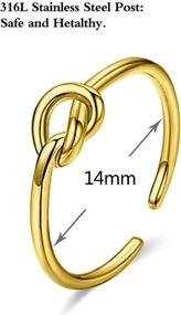 img 2 attached to 💍 Adjustable Kadogohno Rings for Women and Girls - Stylish Jewelry for Women