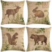 7colorroom wildlife animalsthrow squirrel pillowcase logo