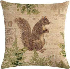 img 1 attached to 7ColorRoom Wildlife AnimalsThrow Squirrel Pillowcase