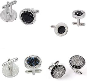 img 4 attached to 👔 Cufflinks Luen Fashion Men's Business Accessories