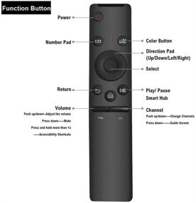 img 2 attached to 🎮 Gvirtue Remote Control Replacement for Samsung BN59-01259E - Compatible with UN65KU6290, UN40KU6290F, UN55KU6290F, and more!