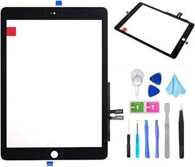 img 4 attached to 💻 iPad 9.7" 2018 6th Gen Black Touch Screen Digitizer Repair Kit - A1893 A1954 Front Glass Replacement (No Home Button, LCD Not Included) + Pre-Installed Adhesive + Tools