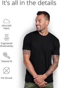 img 3 attached to INTO AM Men's Fitted T-Shirt Pack - Set of 3 - Clothing for Men