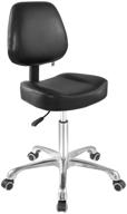 🪑 grace&grace professional office series height adjustable chair with ergonomic tilting backrest – perfect for drafting, computers, studios, workshops, offices, and home offices in classic black логотип