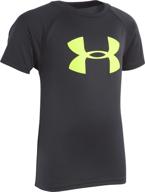 👕 стильная и удобная: футболка с короткими рукавами under armour boys с большим логотипом логотип