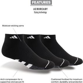 img 1 attached to adidas men's Low Cut Cushioned Socks (Pack of 3)