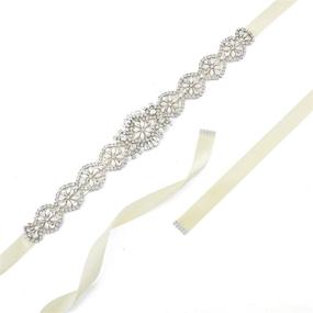 img 2 attached to 💍 Ayliss Wedding Hairband: Exquisite Rhinestone Braided Women's Accessory & Belt Combo