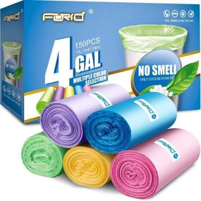 img 4 attached to 🗑️ FORID Small Trash Bags, 4 Gallon Garbage Bags Thin Material Small Size 15-liters for Office, Home Waste Bin, 150 Counts – 5 Color Options