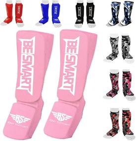 img 4 attached to 🥊 BeSmart Muay Thai MMA Kickboxing Shin Guards for Kids, Adults, Youth, Men, and Women - Protective Gear Equipment with Instep Guard for Training, Sparring, Shin Kick Pads