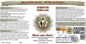 img 2 attached to HawaiiPharm Nerve Relax: Alcohol-Free Pet Herbal Supplement, Natural Veterinary Liquid Extract