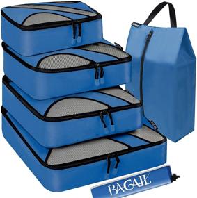 img 4 attached to 🧳 Luggage Packing Organizers with Laundry Compartments