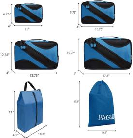 img 3 attached to 🧳 Luggage Packing Organizers with Laundry Compartments