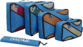 img 1 attached to 🧳 Luggage Packing Organizers with Laundry Compartments