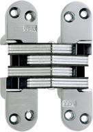 🔥 soss model 218us26d - zinc, satin chrome exterior finish invisible hinge for 1-3/4" thick material, 20 minute fire rated логотип