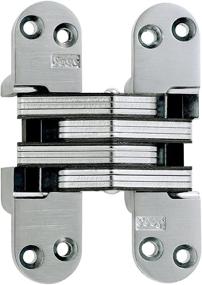 img 4 attached to 🔥 SOSS Model 218US26D - Zinc, Satin Chrome Exterior Finish Invisible Hinge for 1-3/4" Thick Material, 20 Minute Fire Rated