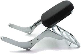 img 3 attached to Хонда Ребел 250 CMX 250 CA250 Мотоцикл спинка с сиденьем Sissy Bar с багажной стойкой - Все года, хром | Совместимый и заменяемый