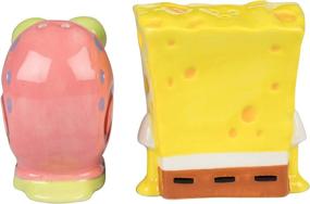 img 2 attached to SpongeBob SquarePants Salt & Pepper Shaker Set - SpongeBob and Gary Ceramic Figure Designs