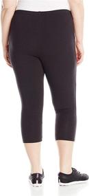 img 1 attached to 👖 Just My Size Women's Plus-Size Stretch Jersey Capri Legging - Embrace Comfort and Style!