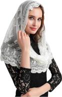 mantilla headcover infinity: elegant catholic church women’s accessories for special occasions logo