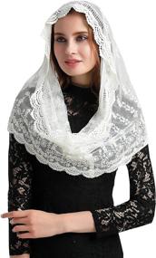 img 3 attached to Mantilla Headcover Infinity: Elegant Catholic Church Women’s Accessories for Special Occasions