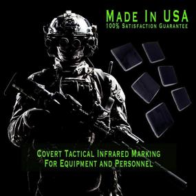img 3 attached to 🔦 Enhance Covert Visibility: IR Reflective Patch (6 Pack) with Velcro Backing - Ideal for Night Vision Marking and Tactical Operations
