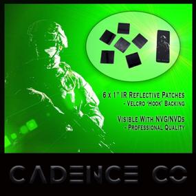 img 2 attached to 🔦 Enhance Covert Visibility: IR Reflective Patch (6 Pack) with Velcro Backing - Ideal for Night Vision Marking and Tactical Operations