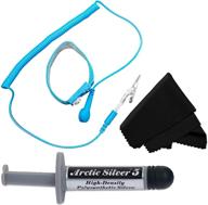 🧊 nabob deals - arctic silver 5 thermal compound: enhanced cooling performance with high-density polysynthetic silver - bonus cloth and anti-static starter kit logo