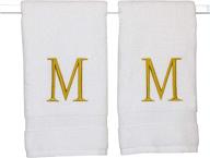 monogrammed hand towels bathroom personalized logo