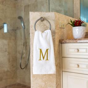 img 2 attached to Monogrammed Hand Towels Bathroom Personalized