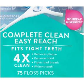 img 1 attached to Зубные нити DenTek Complete Clean Floss Picks - набор из 3 штук, 225 штук - 75 зубных нитей
