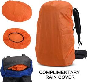 img 1 attached to 🎒 Outdoor Adventure Essential: 60L Internal Frame Hiking Backpack with Rain Cover for Climbing, Camping, and Touring