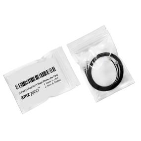 img 2 attached to 4 Feet Black Short Telephone Cable with (2 Pack), RJ11 Male to Male, 48 inch Phone Line Cord