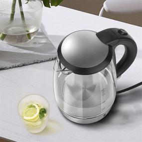 img 2 attached to 🔌 Miosal 1.7L Instant Electric Kettle - BPA-free Glass Tea Kettle with Auto Shut-Off and Boil-Dry Protection - 1500W Water Boiler